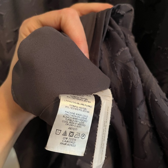 flutter sleeve damask pattern shift dress - Picture 5 of 5